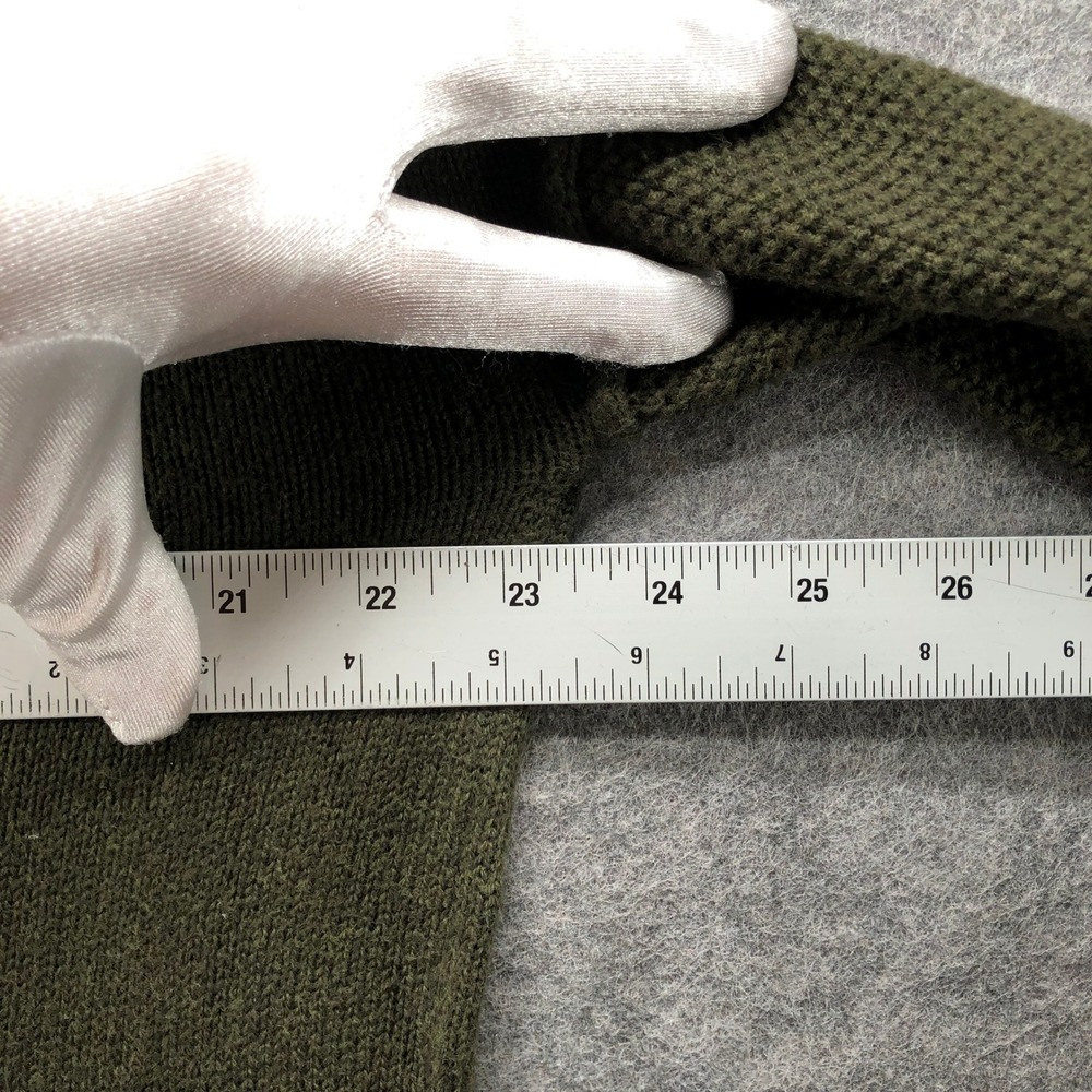 Rails Stafford Sweater Womens Large Olive Green Cotton Cashmere Military Patch - Picture 4 of 12